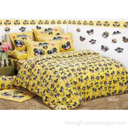 Cartoon Comfortable Home Kids Bed Sets With Modern Washable
